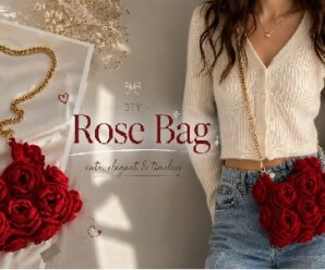 Tutorial de nuevo Bolso de Rosas 3D a Crochet
