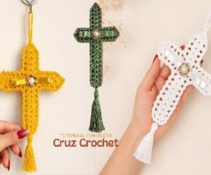 Teje esta hermosa Cruz a Crochet Facil