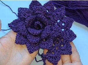 Teje una Espectacular Flor 3D a Crochet