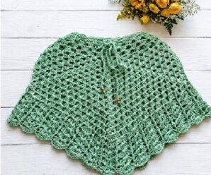 Crea esta Linda Falda paso a paso a Crochet