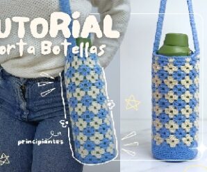Como tejer funda de botellas a crochet