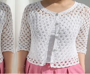 Como tejer una bella blusa blanca