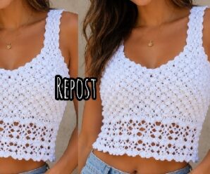 Aprende a tejer lindo top en crochet