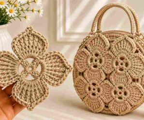 Aprende a tejer este hermoso bolso paso a paso